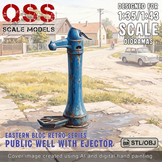 Eastern Bloc Retro Series Public Well With Ejector