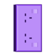 Electrical Plug Double English.stl Diorama Electrical Plugs n Sockets x15 styles