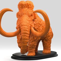 SH.343.jpg OBJ file Mammoth・3D printer model to download, F-solo