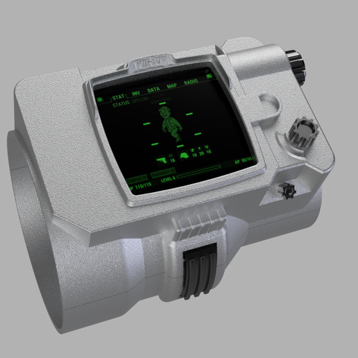 👦 Pip boy・ STL File for 3D printing・Cults