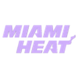 Lettrage_Miami Heat.stl Miami Heat Logo 3D