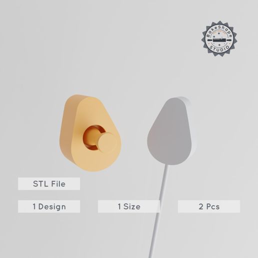 Avocado Cake Pop Mold, Nutritious Fruit Shape, 2-Piece Set, Green Pear, Organic Superfood, Fresh Produce STL 3D model