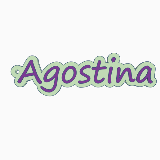 Agostina keychain