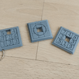 SlidingPuzzle2.png 2 Sided Sliding Puzzle Key Ring