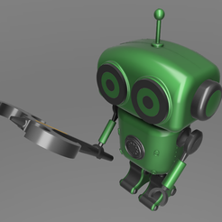 ed130bfd-6ed9-47a6-bd39-26d70a06407f.PNG Guardian Robot, Fully 3D Printed, Articulating, Pen Holder, Pencil Holder, Cable Holder