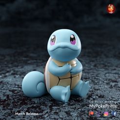 sitting-squirtle-color-1-copy.jpg 3D-Datei Sitzender Squirtle - vorgestütztes Modell・Design zum Herunterladen und 3D-Drucken