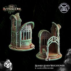 Ruined-Elven-Watchtower.jpg Fichier 3D Tour de guet elfique en ruine・Idée pour impression 3D à télécharger