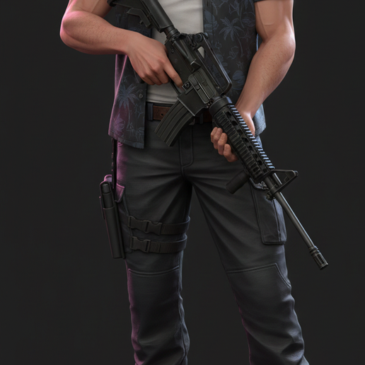 Jason Duval GTA IV 6 STL 3D Printable Model