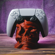 snake-and-skull-controller-stand-3d-print-ps5-controller-holder-5.png Подставка для контроллера "Череп и змея" - контроллер PS5