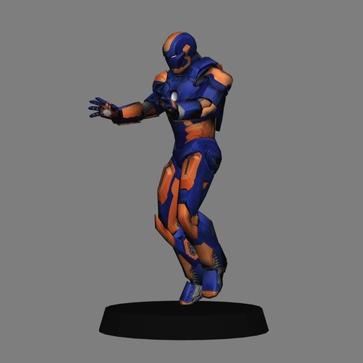 Download STL file Ironman Mk 27 Disc - Ironman 3 low poly 3d print • 3D ...