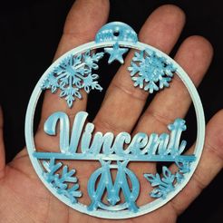 313057874_852237805933055_7819994999642804111_n.jpg Fichier STL Boule de Noel OM・Objet imprimable en 3D à télécharger