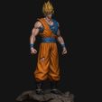 28.JPG STL file GOKU super saiyan v2 - Dragonball Super・3D print model to download