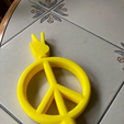 PeaceSignTapHandle1.png Peace Sign Kegerator Tap Handle