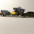 IMG_20231217_144430.jpg 1/64 Hotwheels 3D printedAUTO TRANSPORT GOOSENECK TRAILER for GREENLIGHT TRUCKS