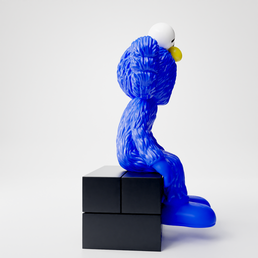 🎨 KAWS BFF SEATED・ STL File for ・Cults