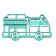 Fire Truck 1 Cookie Cutter.jpg FIRE TRUCK COOKIE CUTTER, FIRE ENGINE COOKIE CUTTER, FIREFIGHTER COOKIE CUTTER, FIREMAN COOKIE CUTTER, COOKIE CUTTER, FONDANT CUTTER, FIRE ENGINE, FIRE TRUCK