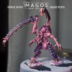 squiddy.png Archivo STL Bichos Espaciales Calamares Cachorros・Modelo de impresora 3D para descargar