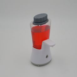 1.jpg Descargar archivo STL Tapa/tapón del dispensador de jabón (para facilitar la recarga) • Modelo para la impresora 3D, Nau-Tec