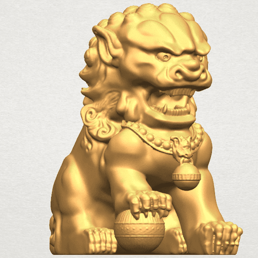TDA0500 Chinese Lion A07.png Chinesischer Löwe
