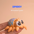1.png Cute articulated spider, spidey - no support print in place