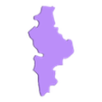 Nuevo Leon.stl Map of Mexico Puzzle