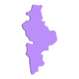 Nuevo Leon.stl Mapa de México Puzzle