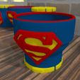 06.jpg Superman Style, DC Comics (2 options) / flower pot Superman Style, DC Comics