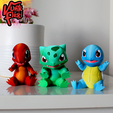 06.png Pokemon Bulbasaur Flexi Print-In-Place + figure & keychain