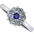 6.jpg Printable STL jewelry engagement ring round flower 0.52ct