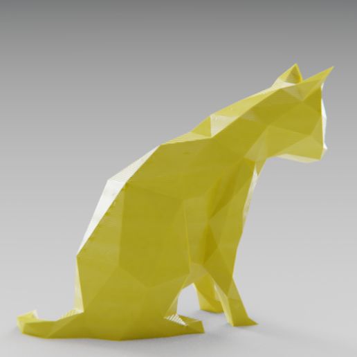 05.png Télécharger fichier OBJ Sad cat • Objet pour impression 3D, Vincent6m
