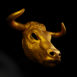 3.png Bull - Animal Cosplay Face Mask 3D print model