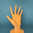 handy_hand_stand_a.jpg STL file handy hand stand & holder・3D printable model to download