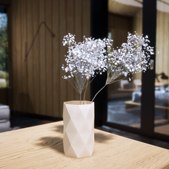 Imagen22_003.png Archivo STL Florero geometrico - vaso decorativo・Objeto para impresora 3D para descargar