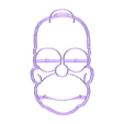 Homer Simpson.stl STL file The simpson cookie cutter set・3D printer model to download