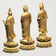 Three Buddha 80mm - A04.png Three Buddha  -TOP MODEL