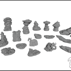 Dessert_rocks_junto_3_1.png Collection of desert rocks with supports