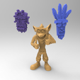 untitled.50.png Crash Bandicoot miniature - 3D Model File STL 3D print model