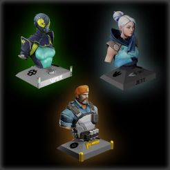 MUESTRA-PRINCIPAL.jpg STL file BUSTOS VALORANT / BRIMSTONE-VIPER-JETT・3D print model to download