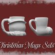 4.jpg Snowman & Boot Christmas Mug Set – Festive Miniature Cups for Dollhouses and Dioramas