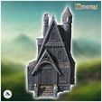 5.jpg Large medieval mansion with access staircase and tiled roof (35) - Medieval Middle Earth Age 28mm 15mm RPG Shire