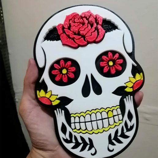 181f4ab2-2248-4e92-96a2-5ec09c464080.jpg Skull Catrina Multiparts Wall mount