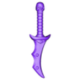 RBL3D_evil dagger_O.obj Evil-Lyn's Evil Dagger and custom Evil Falchion (MOTU HE-MAN)