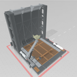 MHB02F-150mm- Mecha Hangar Bay 02 Fixture-2.png -MHB02F- Mecha Hangar Bay Base and Wall 02 Fixture 3D print Files