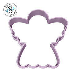Comunion-Angel_5cmCP.png Download STL file Angel - Cookie Cutter - Fondant - Polymer Clay • 3D printable model, Cambeiro