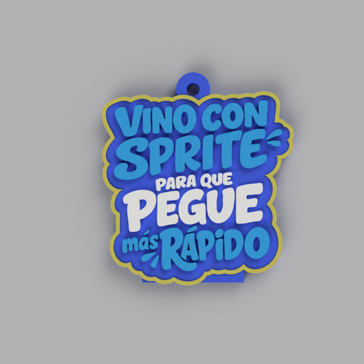 Messi Sprite + Wine can opener key chain