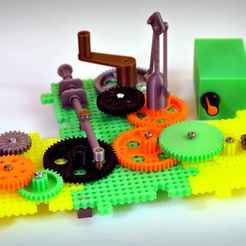 059837e5f5886b49b87fb466aefd5507_display_large.jpg Free STL file Crazy Cogs - Gear Play Set・3D printer model to download