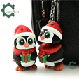 Cobotech-Christmas Penguin Articulated Keychain_05.png Cobotech Christmas Penguin Articulated Keychain - Cute Backpack Keychain