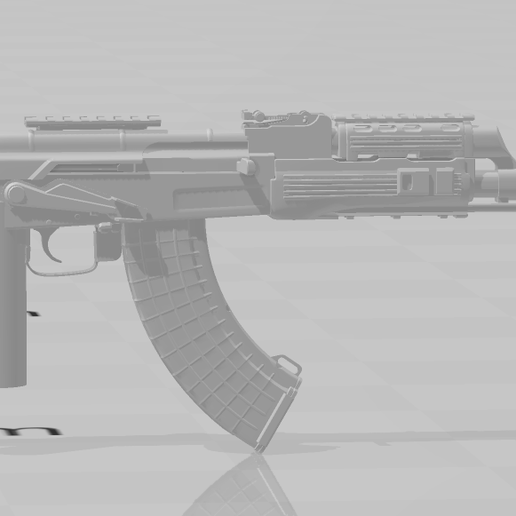 Mega construx ak47 base 3D model