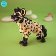 Image_01.jpg Flexi Hyena STL/3MF Multicolor