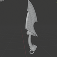 Dagger Topology (2).png Stylized Medieval Weapons Set Lowpoly PBR